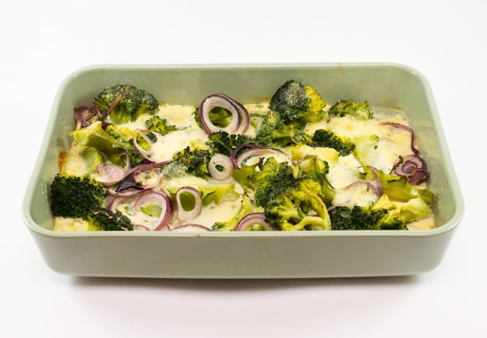 Zapečená brokolice s mozzarellou-1